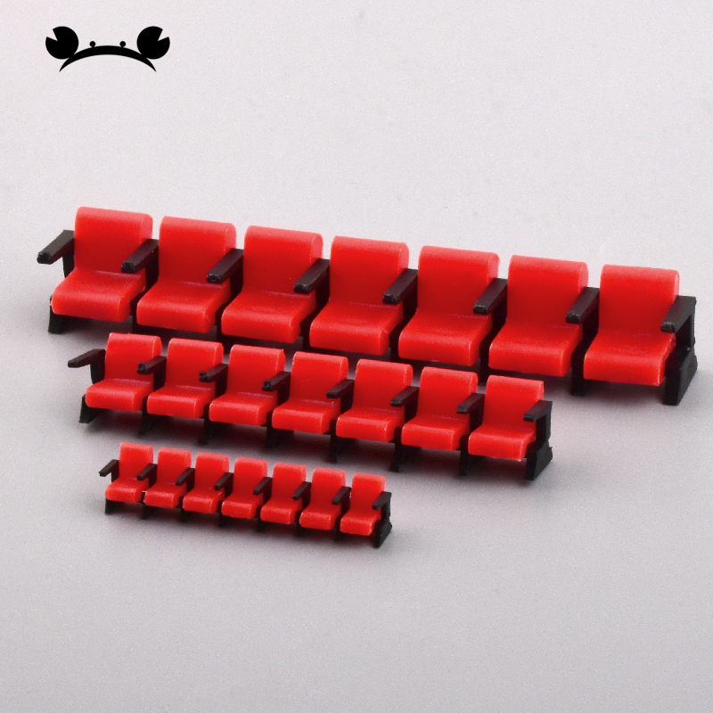 Home Cinema Chairs - Miniature Cinema Chair Model Realistic Theater