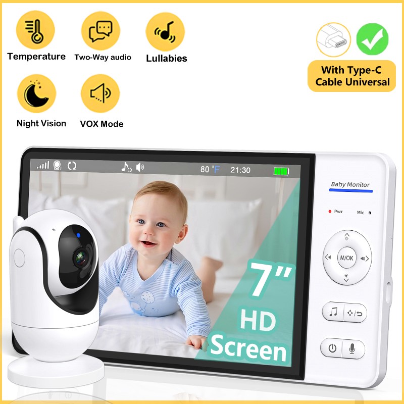 No WiFi 7 Inch Baby Monitor 2- - огляд і ціна Home Cinema Wireless