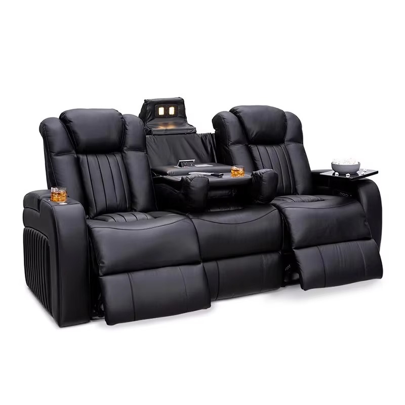 Leather Recliner Sofa Sets Pow - огляд і ціна Home Cinema Chairs