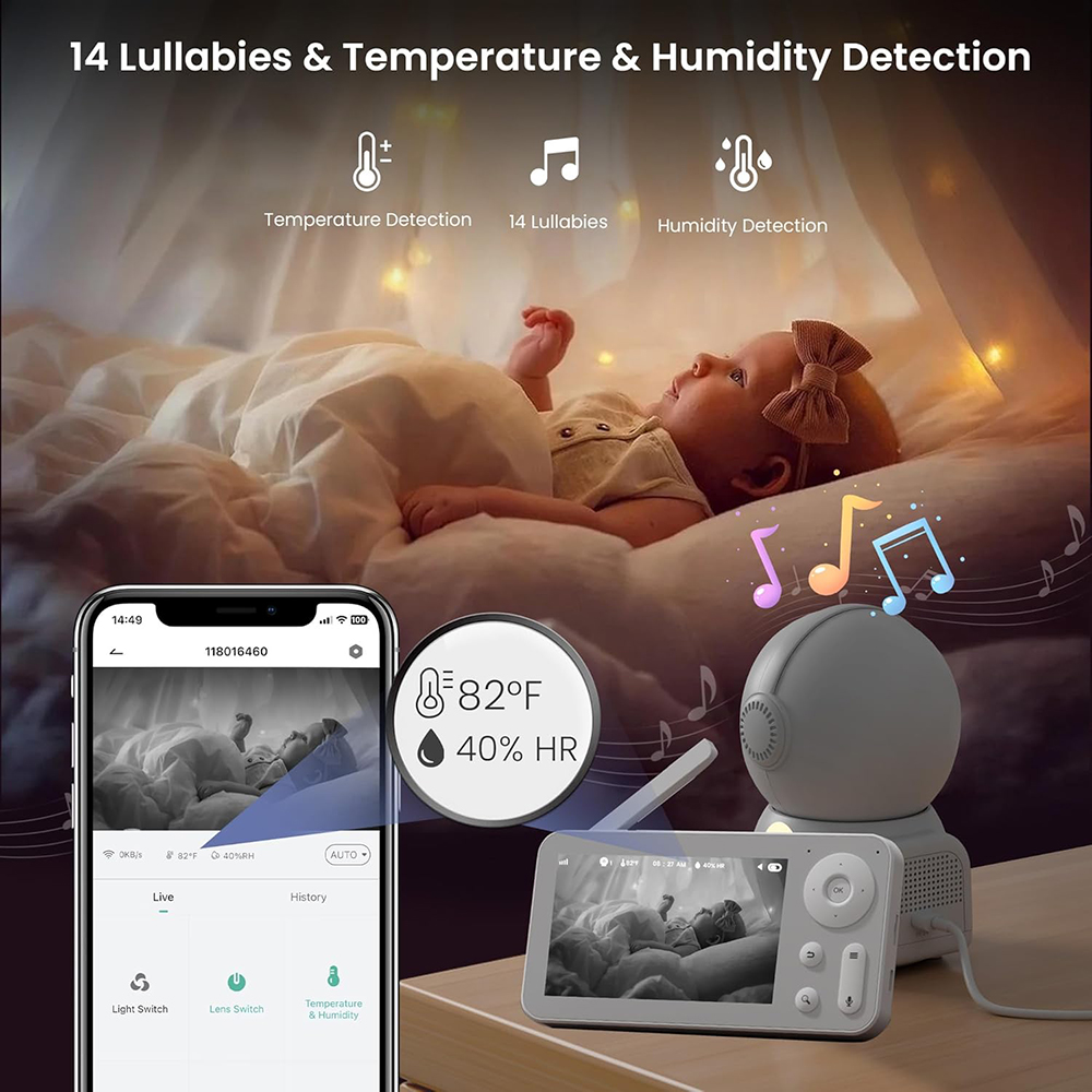 2K Baby Monitor with 2 Cameras - огляд і ціна Home Cinema Wireless